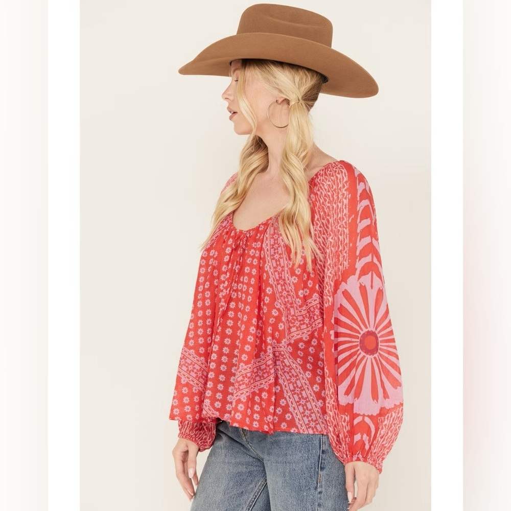 Free People Elana Printed Top